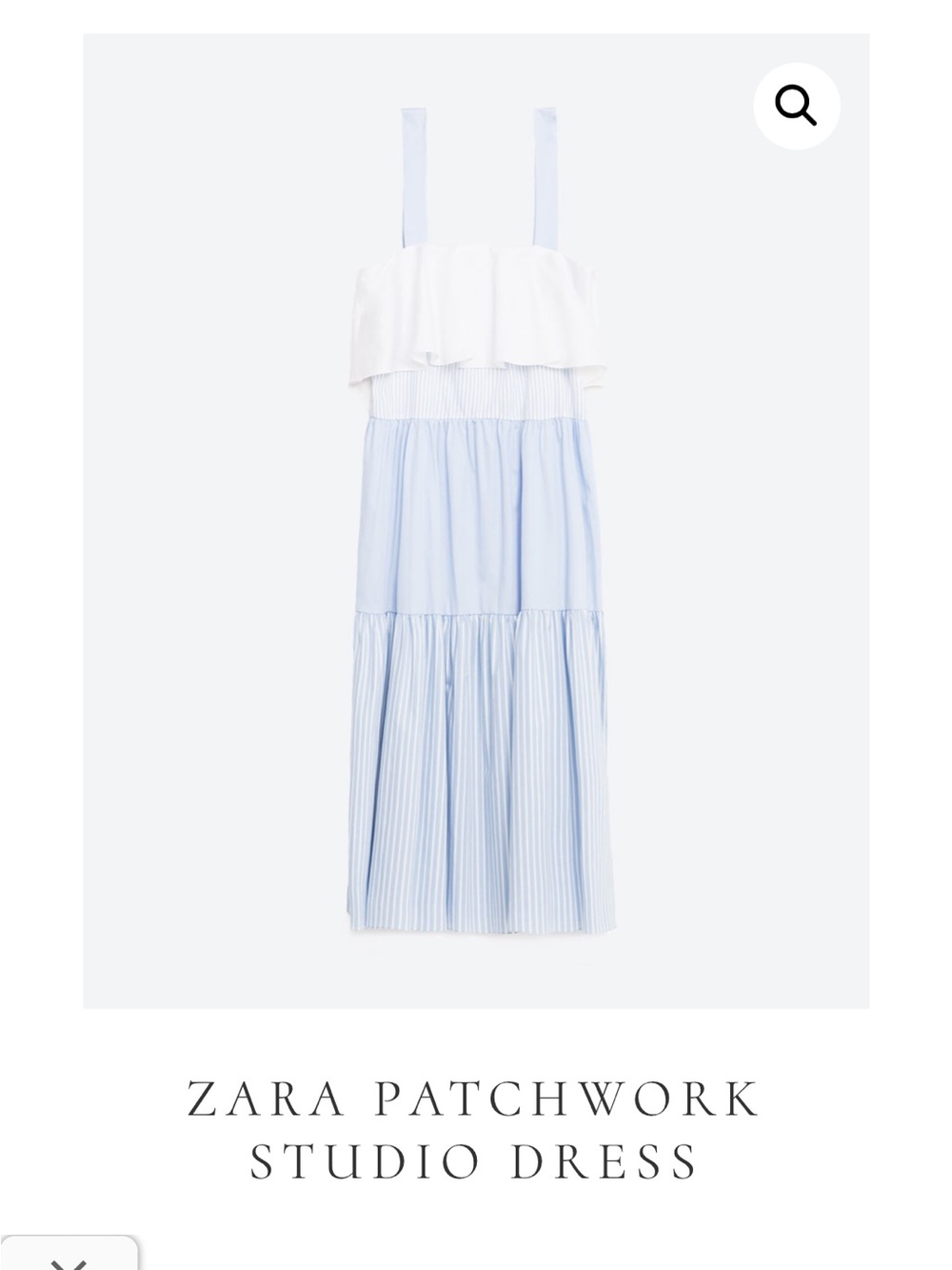 ZARA PATCHWORK STUDIO DRESS - Picture 9 of 10
